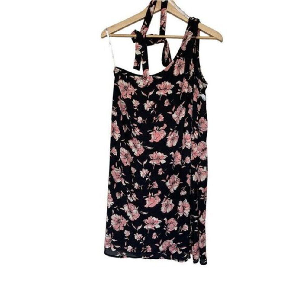 NWT $78 DR2 Daniel Rainn One Shoulder Floral Mini Dress Sz M - Picture 5 of 5